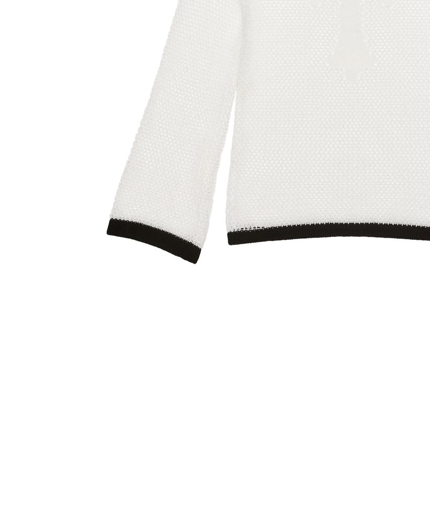 LUVISTRUE Sm Cross Mesh Knit(White)