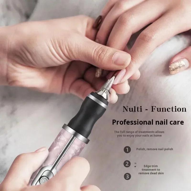 Electric Nail Drill Machine 20000RPM Nail Polish Sander Grinding Rechargeable Nail File Nails Accessories Professional Manicure