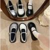 Fashion French bowknot Mary Jane Platform Shoes Woman 2025Buckle Strap Pu Leather Casual Shoes Woman Thick Sole Student Jk Uniform Shoes