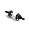 1 Stück Universell 8mm 5/16 Chrom & Glas Waschbar Kraftstofffilter Motorrad Inline Benzin Diesel Filter Kraftstoffversorgungssystem Zubehör