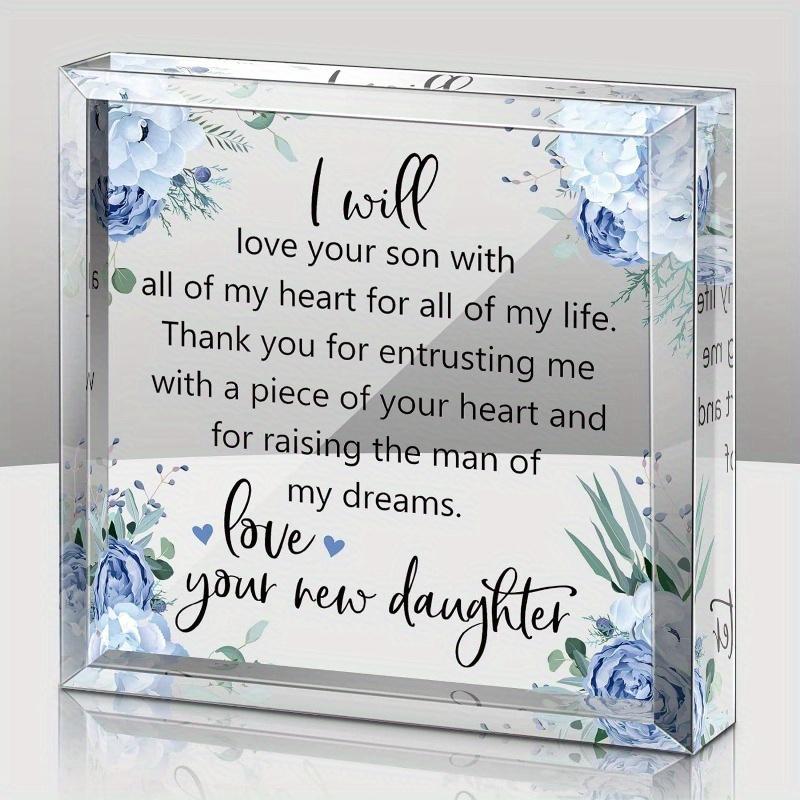 

Подарок для матери жениха от невесты Подарки для матери жениха Свадебные подарки Я буду любить вашего сына всем сердцем чистый