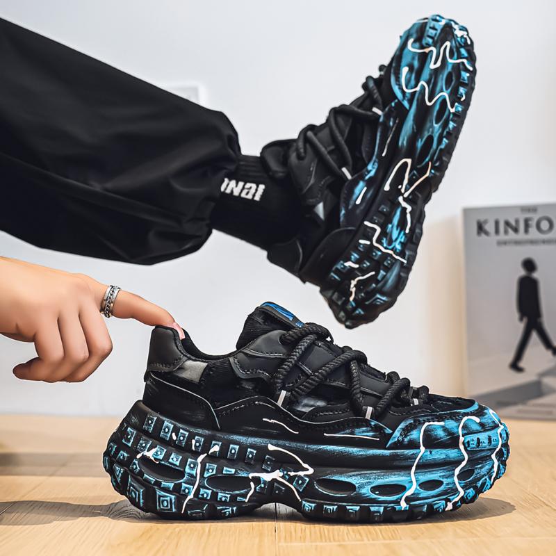 Street Dicksohlige Sneaker Herren Hip Hop Herren Designerschuhe Herbst Plateau Sneaker Für Herren Höhe Schuhe zapatos de hombre