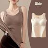 Autumn and Winter Thermal Vest For Women Seamless Thickened Inner Camisole with Chest Pad Ladies Keep Warm Sleeveless Tank Tops