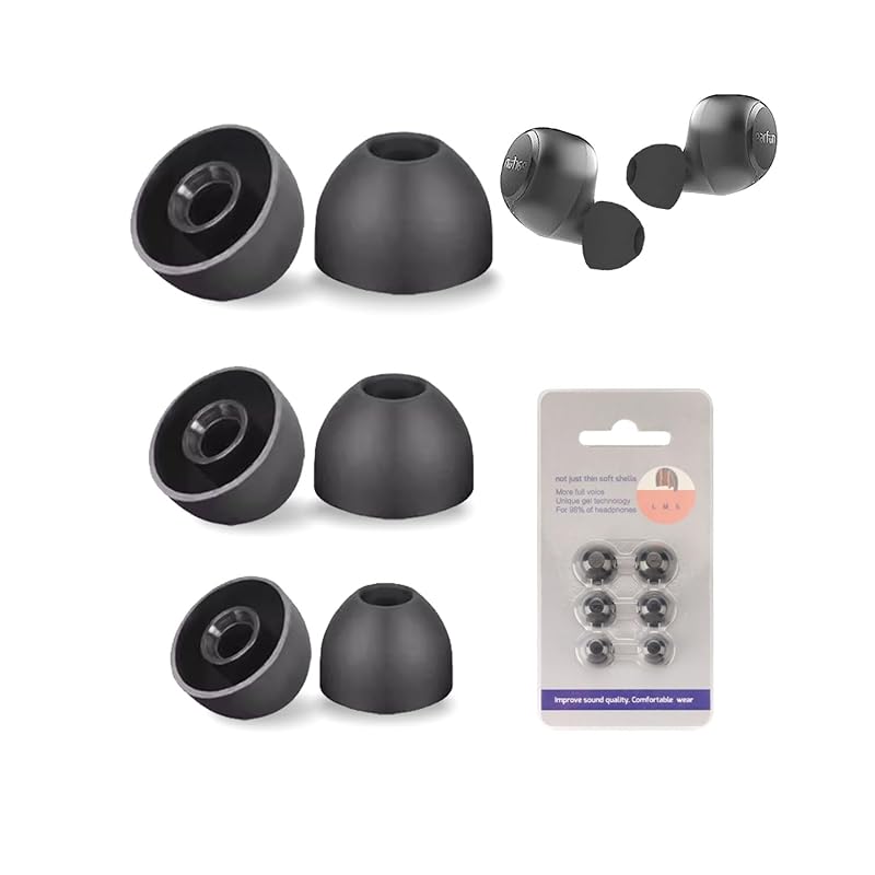 

EarFun correspondence replacement earpiece Replacement silicone earplugs Air Pro 3/Free 2/Free Made of silicone (1 pair each of S/M/L size) [YAJOJO]