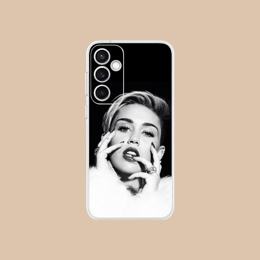 Miley Cyrus Mobile Phone Case for Samsung Galaxy S25 S24 S23 S22 S21Plus FE Ultra Clear Colorful Cover Cellphones Cover