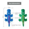 Soft Plush Pet Dog Squeaky Chew Toys Stuffed Crocodile for Small Large Dogs Cat Cute Interactive Squeak Toy Durable