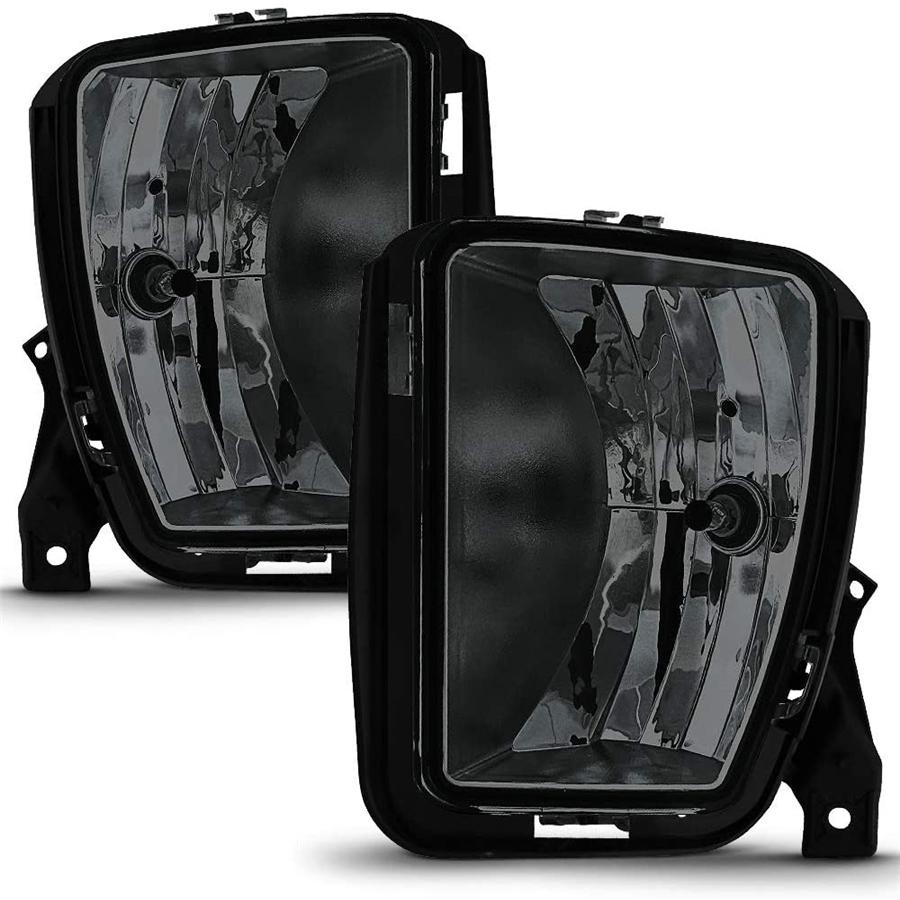 

Fits 13-18 Dodge RAM 1500 Pickup Truck Smoked Bumper Fog Light Lamps with Bulbs