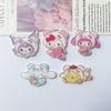 10 Pcs New Acrylic Kawaii Cute Cartoon Characters Bowknot Series Clip Book Diy Jewelry Party Gift Hairpin Accessories A89