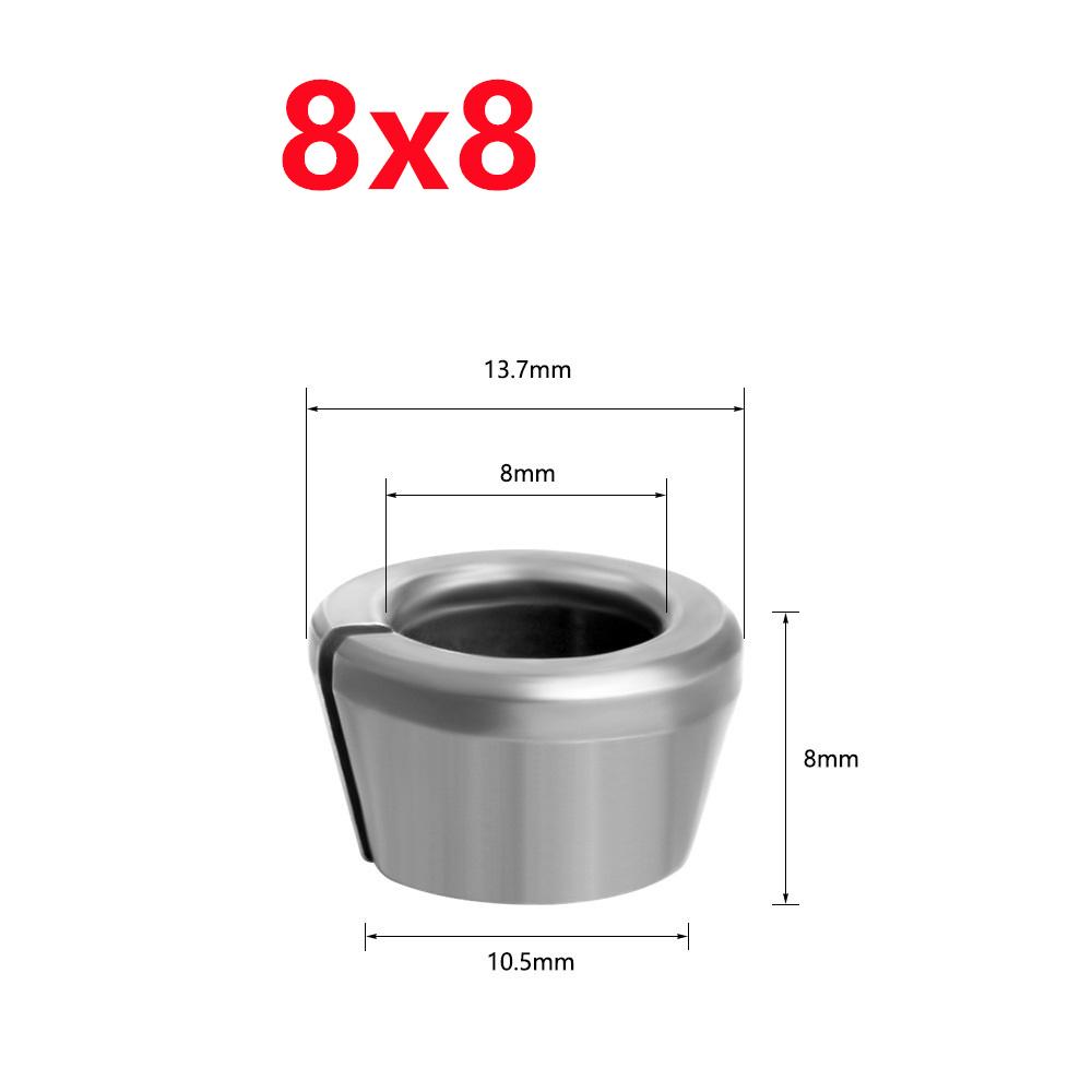M17 Collet Chuck Adapter 6/6.35/8mm Engraving Trimming Machine Electric Router Wood Router Milling Cutter Accessories
