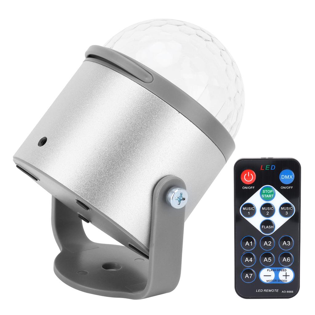 Projektorlampe Fernbedienung Licht Buntes Drehbares Schallaktiviertes Licht für Zuhause Auto KTV