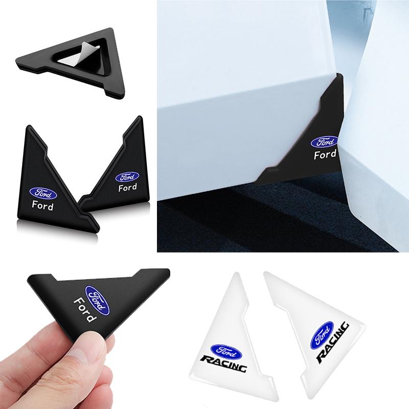 AKN1 2/4Pcs Car Door Corner Cover Bumper Crash Scratch Protector Auto Care For Ford Focus 2 3 Mondeo Fiesta Ecosport Kuga Ghia Fusion