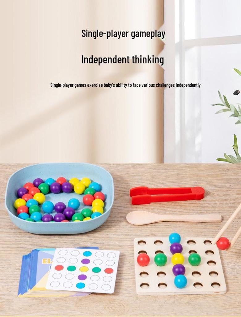 Beaded Clip Battle Toy: Parent-Child Interactive Game for Focus and Logical Thinking