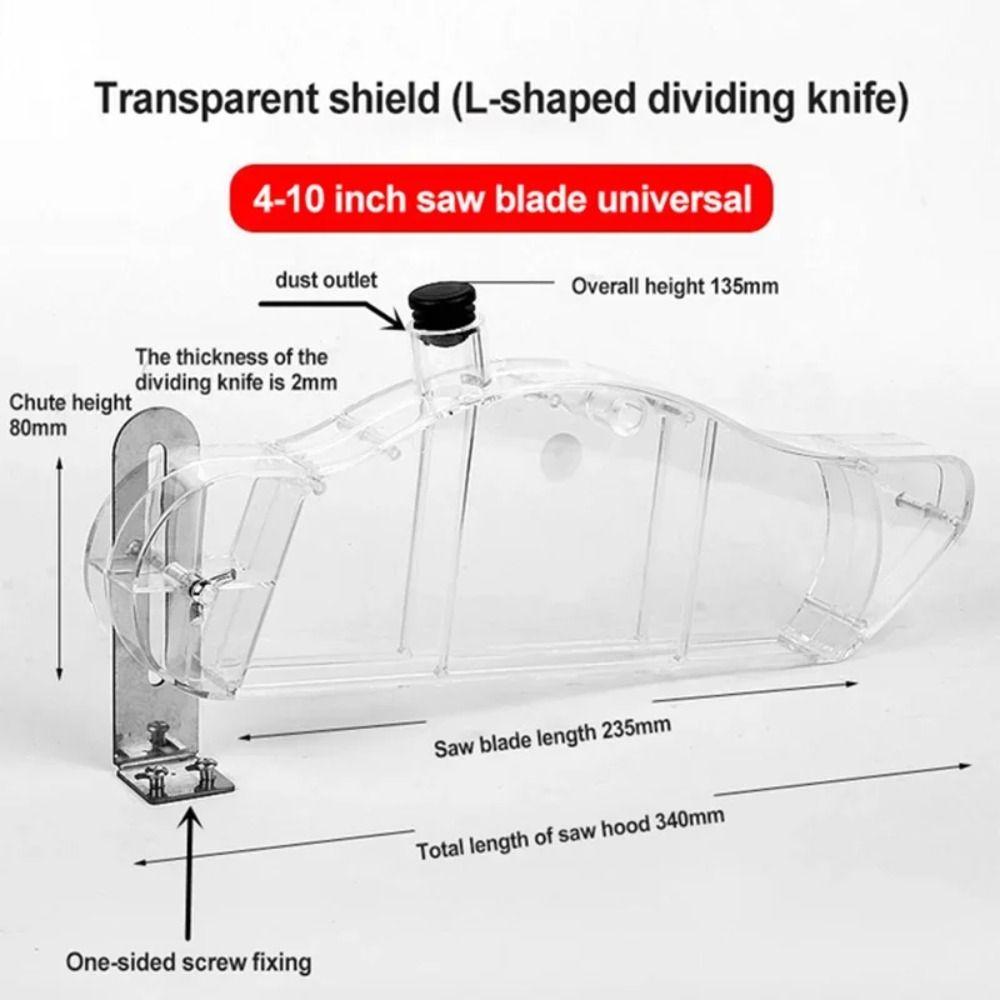 Universal Wood Router Safety Shell Anti-Dust Dust Guard Table Saw Protective Cover  Woodworking
