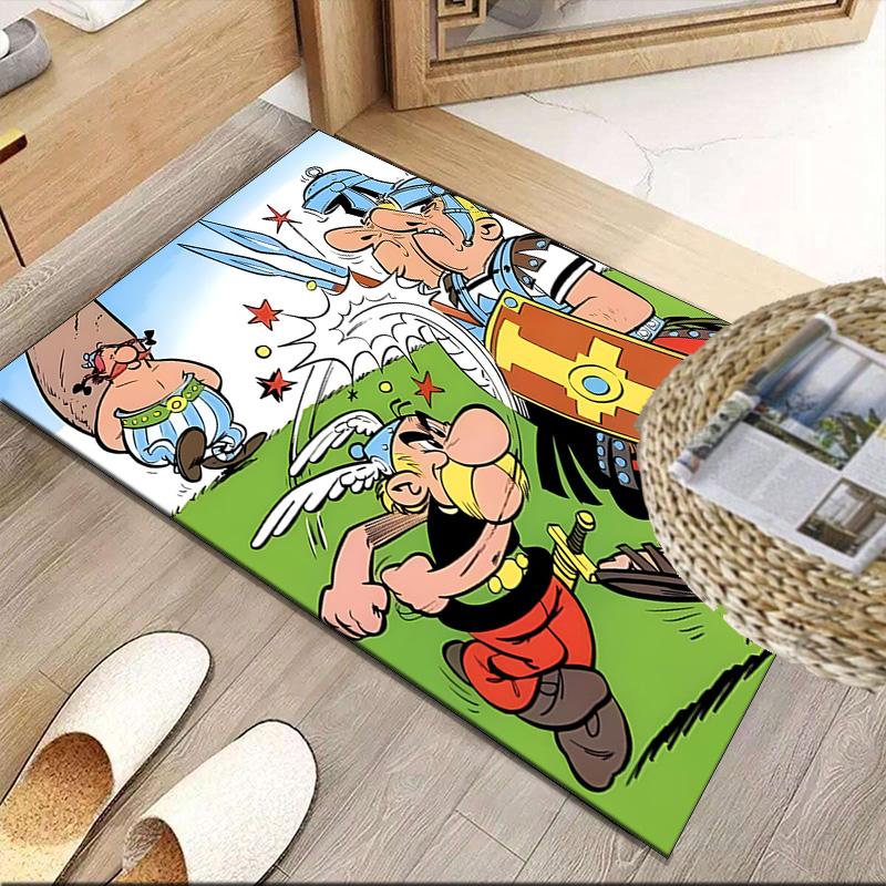 Asterix Friends  Carpet, Kitchen Rugs, Yoga Mat, Non-Slip Mats, Rug for Bathroom, Living Room Bedroom, Camping Rugs Christmas Gift