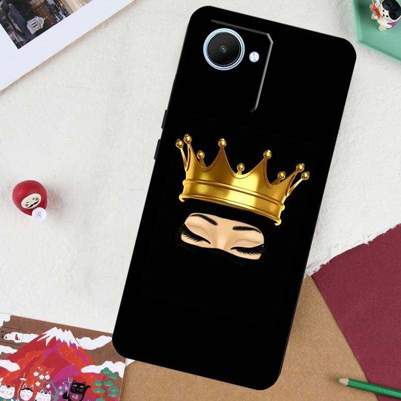 Niqab Queen Islamic Muslimah Woman For Realme 13 Pro Plus 14 12 10 11 GT 6 5 6T GT7 Pro C51 C21Y C25S C75 C67 C61 C53 C55 Case