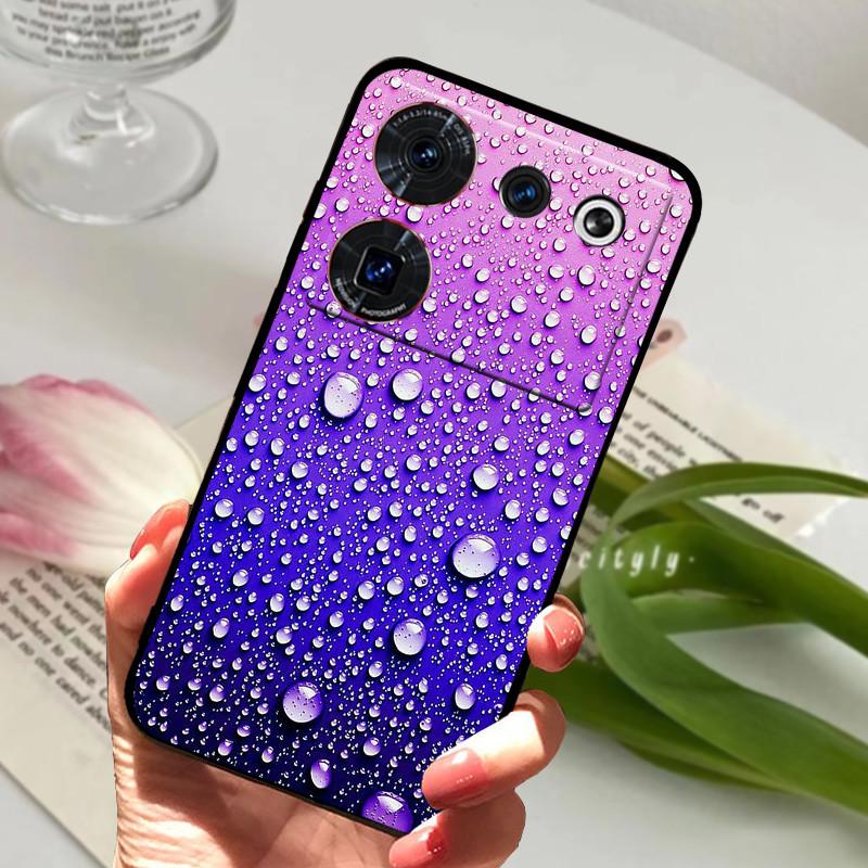 Case For ZTE Nubia Z50 Ultra Case Soft Print Silicone TPU Black Bumper Cover For ZTE Nubia Z60 Ultra Phone Back Coque z50Ultra