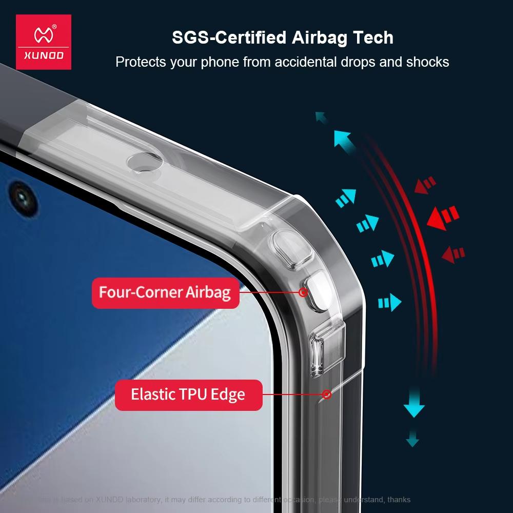 For Xiaomi Poco M7 4G Case XUNDD Casing Airbag Shockproof Bumper Protective Shell Transparent Phone Cover