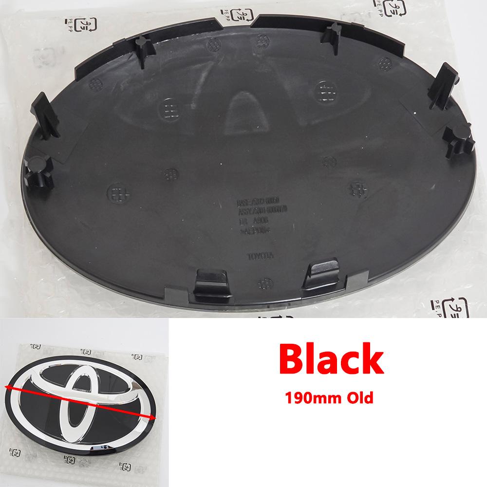 VJN4 For Toyota RAV4 Corolla Camry Land Cruiser Sienna C-HR AVALON Front Grille Hood Badge Replacement Dark Blue Hybrid Logo