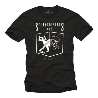 Schrödingers Cat Theory Physicist Chemist Plain Unisex T-Shirt