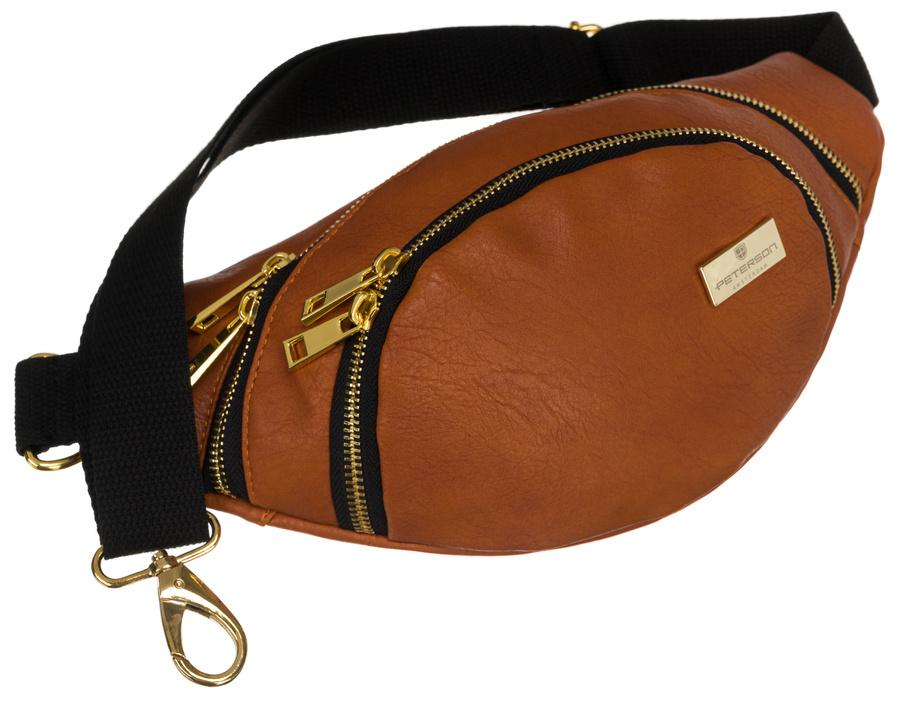 Classic women's hip bag made of eco-friendly material - Peterson