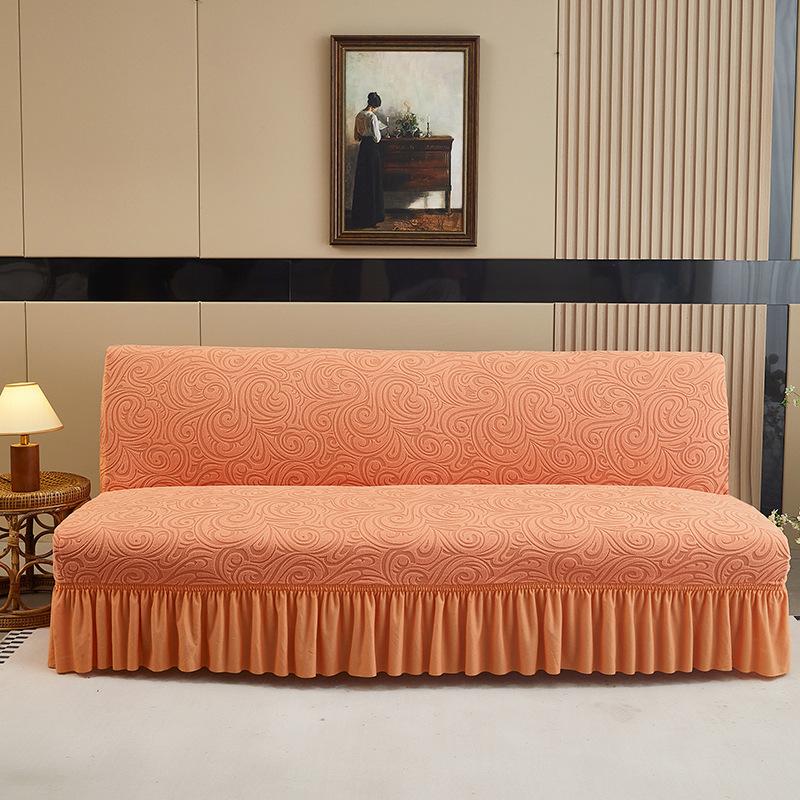 

Потовщена жакардова спідниця дивана, покривало для ліжка, чохол для безрукого дивана Аліса , всеохоплюючий чохол свастика , універсальна модель Small 160-190cm