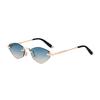 JYL TS Women's Rimless Cat-Eye - Metal-Temple Trendy Sun Shades WF-5G278