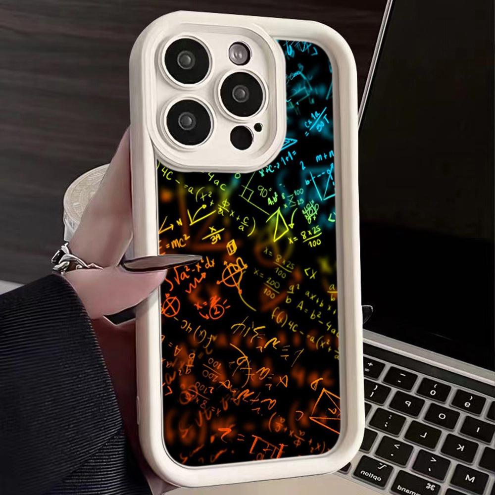 Angel Eye TPU Soft Phone Case for Samsung A05 A13 A23 A53 A14 A24 A34 A54 A15 A25 A35 A55 S20 S23 FE S24 Ultra Ae71 Creative Brain Mathematicians