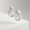 Ear Plugs for Sleep Super Soft, Reusable Hearing Protection In Flexible Silicone for Noise Reduction - 8 Earplugs - White