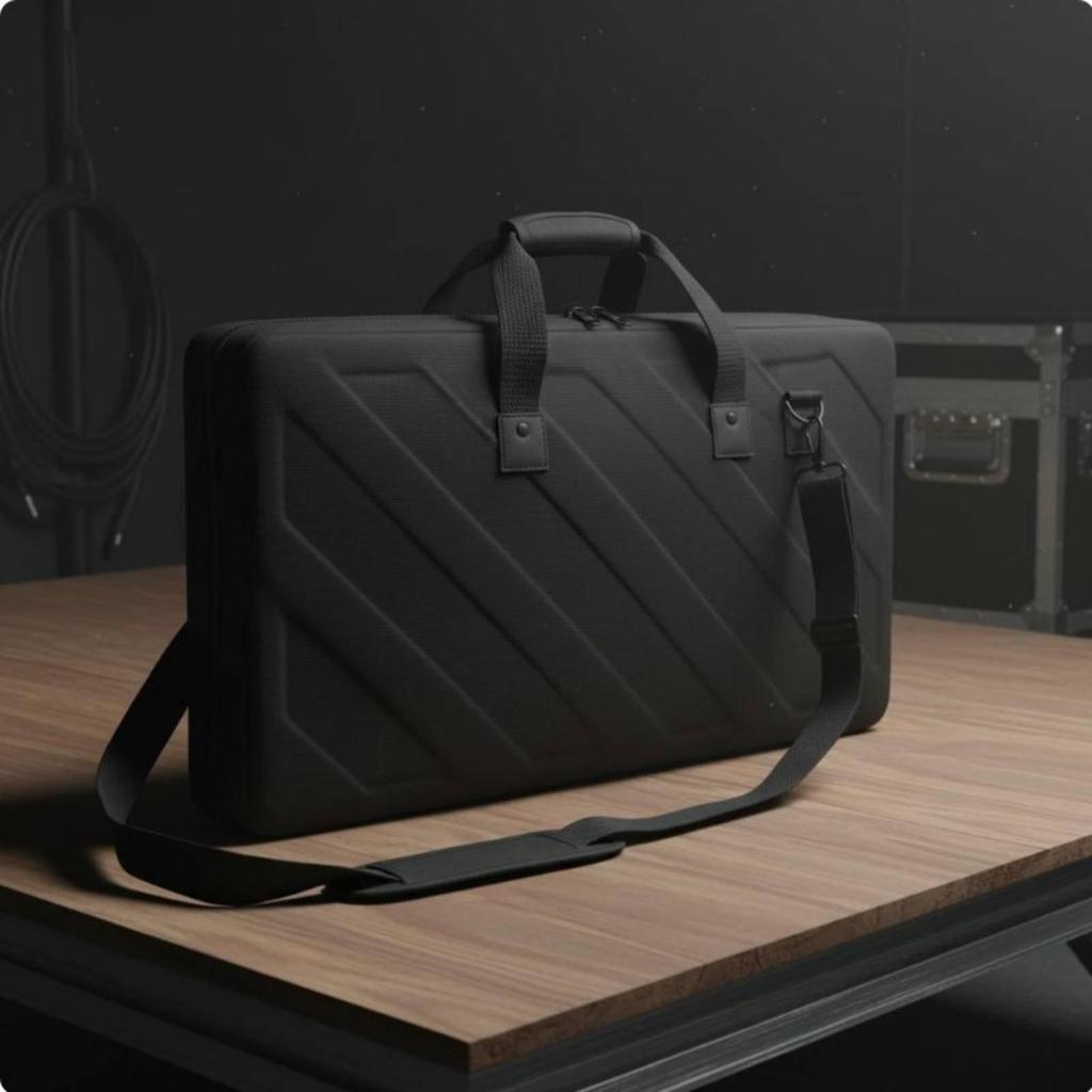 Durable EVA DJ Controller Carrying Case Water Resistant Hard Shell Storage Bag