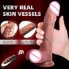 Large Size Tendon Wireless Remote Control Electric Telescopic Swing Dildo Warming Silicone Simulation Penis Sex Toys Masturbator Adult