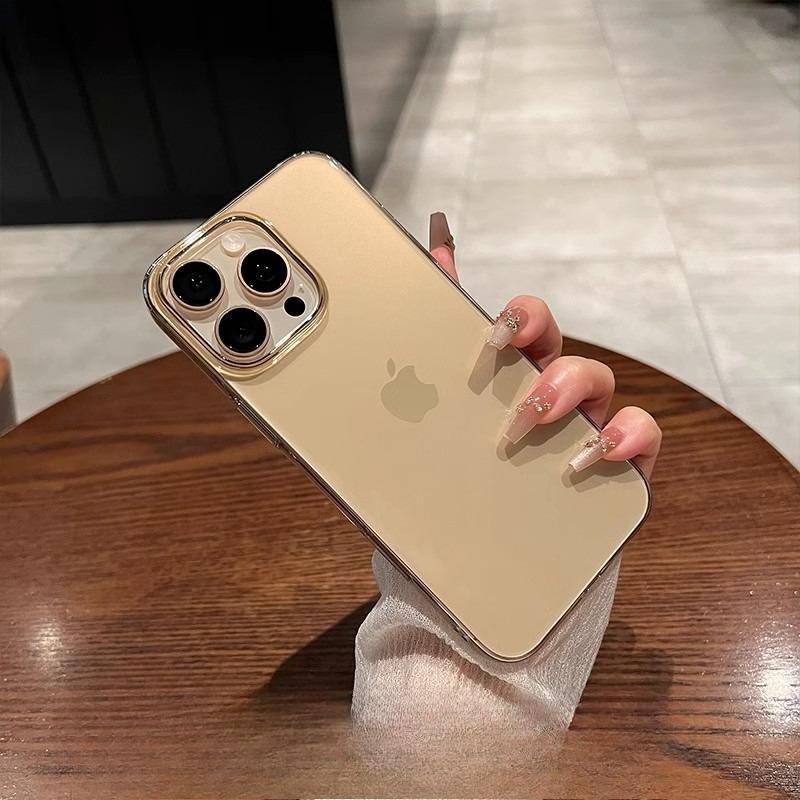 Ice Crystal Transparent  Suitable for Apple 16ProMax Simple and High End IPhone15 Phone Case New 14 Ultra Thin PC