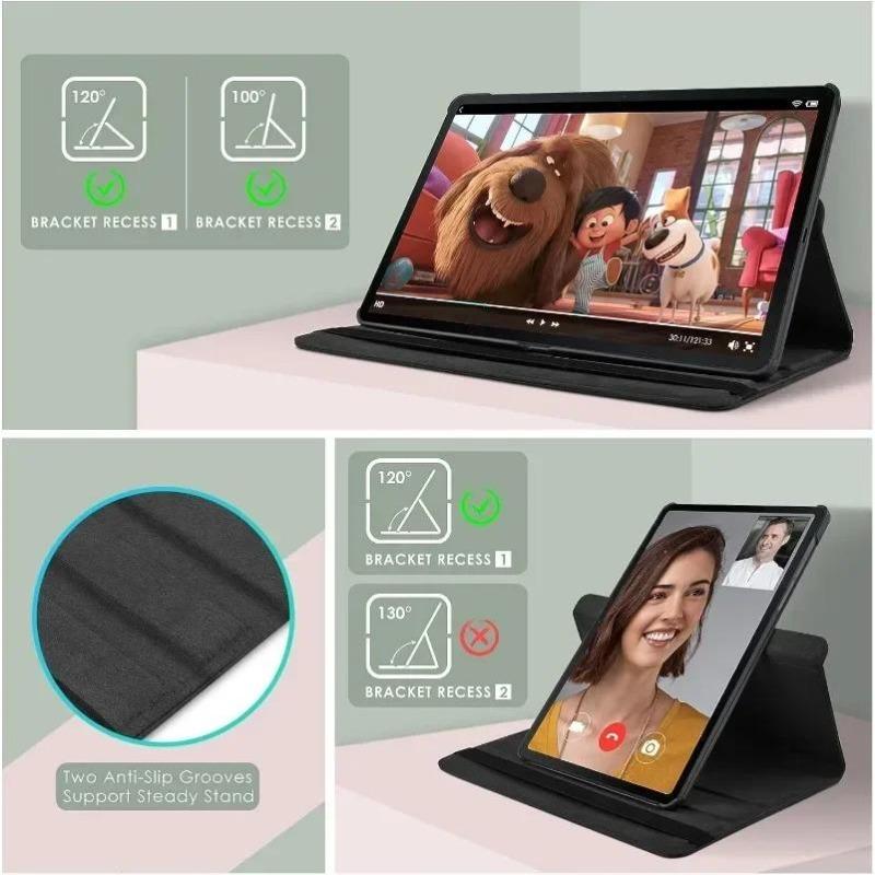 Funda giratoria de 360 grados para Samsung Galaxy Tab S7 T870 S7 plus T970 S8 X700 S8 Plus X800 S8 Ultra X900 Funda para tableta S9 X710 X510 X810