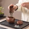Flowering Zisha Purple Clay Teapot & Cups Tea Set