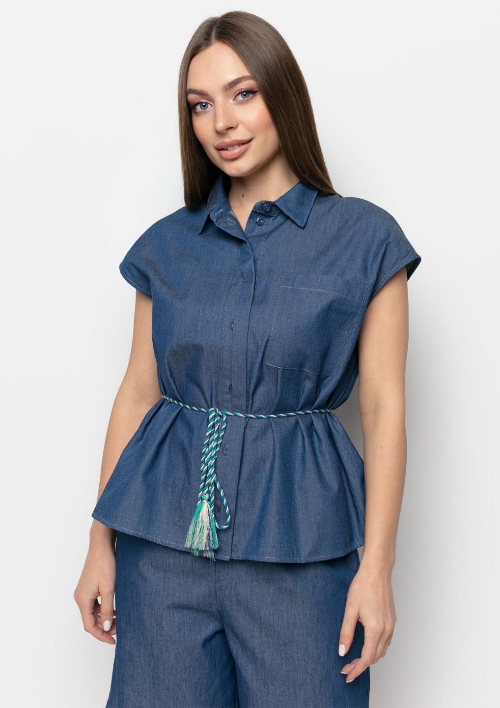 

Блуза Samange L синій