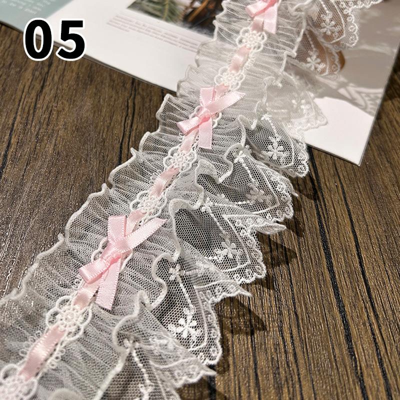 Bow Pleated Ribbon Lace Handmade Diy Decoration Baby Clothes Skirt Hem Clothing Accessories Curtains Home Decoration Accessories