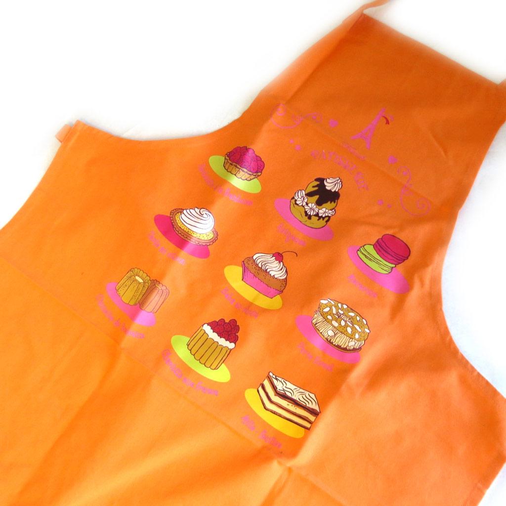 Les Trésors De Lily [M5769] - Oranžová designová zástěra 'La Patisserie Française'