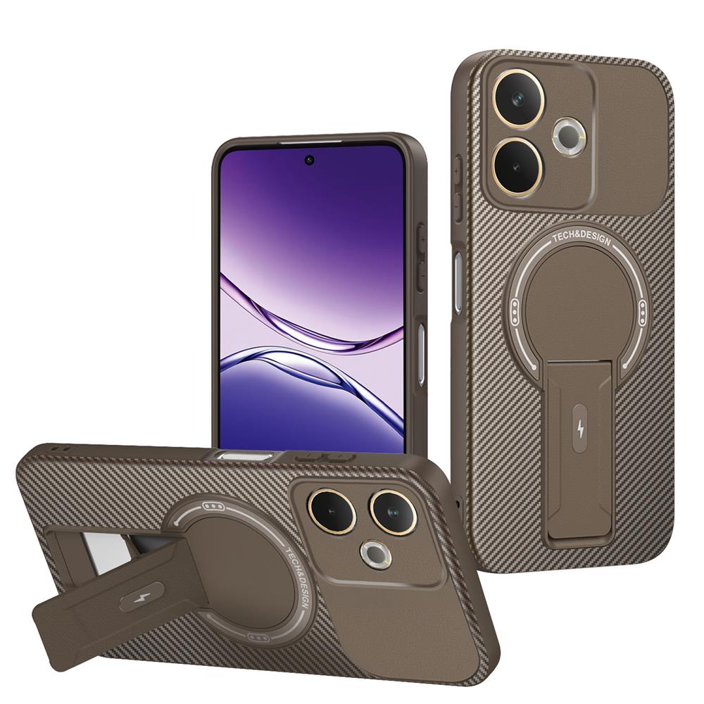 

Magnetic Carbon Stand Case For OPPO A5 Pro 5G Bracket Case Holder Armor For OPPO A5Pro 5G For Magsafe Wireless Charging Cover Oppo A5 Pro 5G