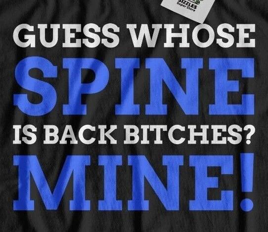 Unisex Funny Spinal Surgery T-Shirt Scoliosis Gifts Back Lumbar Decompression 2XL