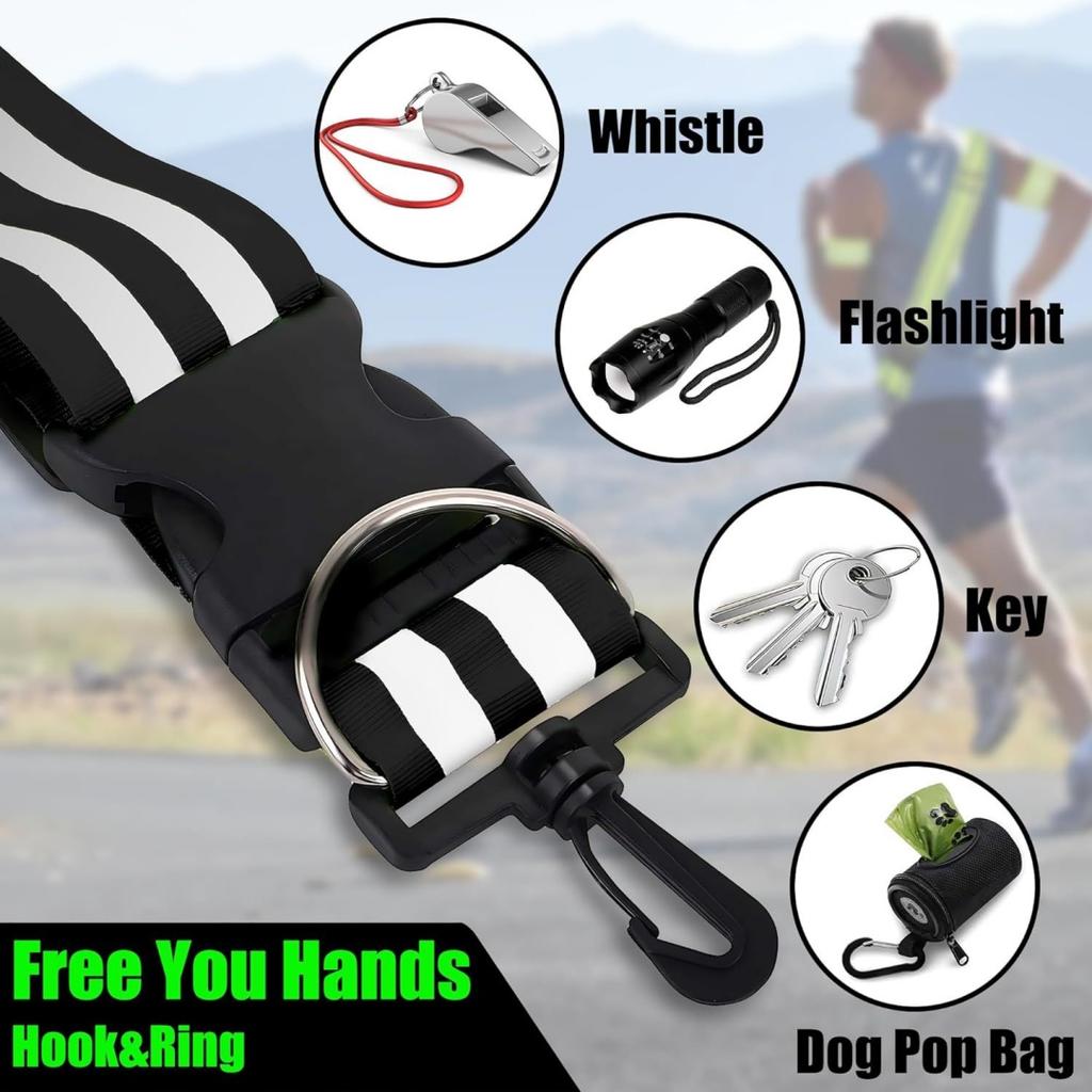 Adult and Children Reflective Straps Night Running Cycling Clothing Adjustable Safety Shoulder Strap Wristband Elastic Band