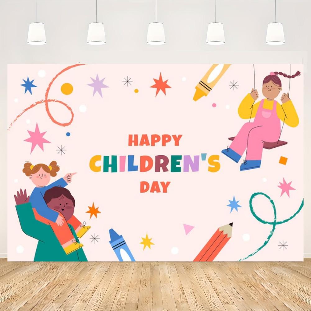 Children's Day Party Decoration Backdrop Feliz Día del Niño Balloon Photography Background Supplies Kid Gift Photo Studio Prop
