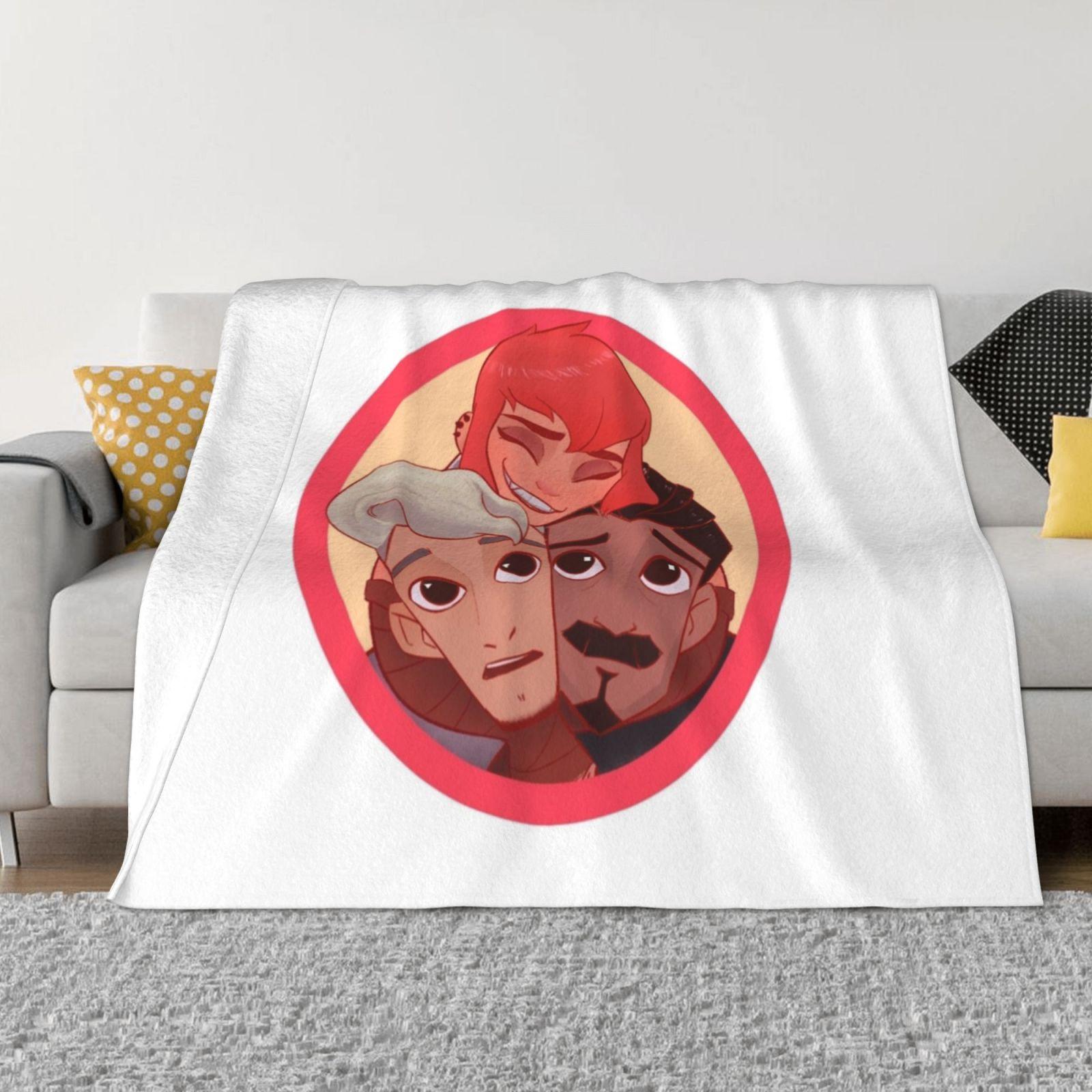 Nimona New Selling Custom Print Flannel Soft Blanket Nimona Film Nimona Movie Ballister Blackheart Shark Girl 30x40in
