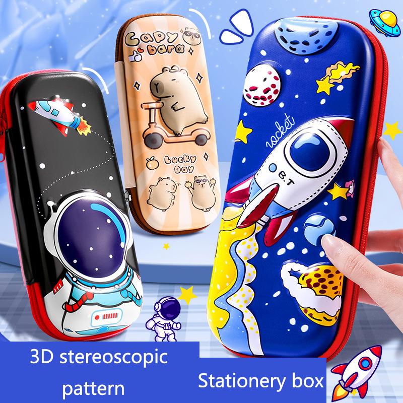 3D Stereoscopic Stationery Box Pen Case Cartoon High Appearance Level Multi-functional Pen Case Large-capacity Pencil Case