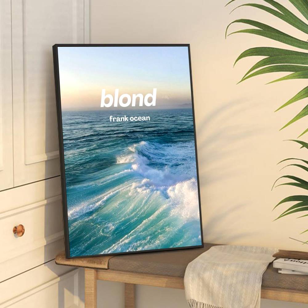 Frank Ocean Blond Album Drucke Klassische Vintage Poster Dekoration Gemälde Wandkunst Weißes Kraftpapier Kawaii Zimmerdekoration (as the picture,10x15cm No Frame)