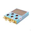 Interactive Cat Toy Whack A Moles Corrugated Paper Sturdy Scratch Board Claw Grinder Box for