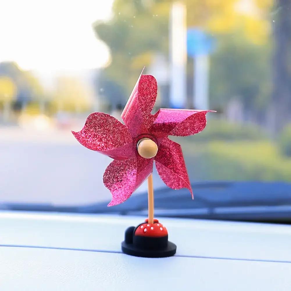 1 STÜCK Auto Innendekorationen Rotierende Kleine Windmühle Kreative Dekorationen Kleine Ornamente Innenraum Mittelkonsole Dekorationen