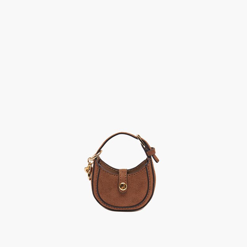 

ELEGANCE PARIS Oz Suede Mini Keychain OSFH903T OSFH903T_Tan