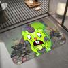 Anime H-Happy Tree Friends Floor Mat Diatomite Bath Mat, Quick Dry Absorbent Non-Slip Door Mat