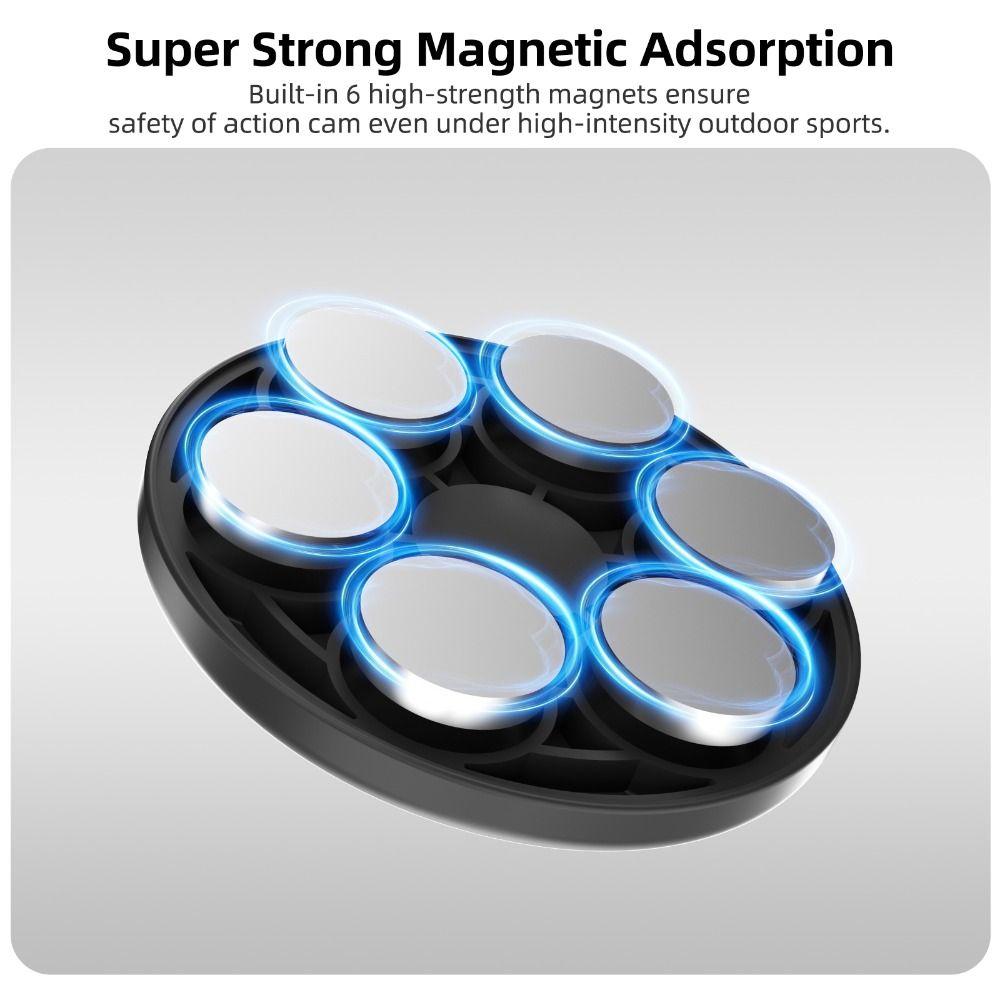 Adjustable Magnetic Mount Base Rotatable Quick Release Mount Adapter Durable Lightweight for DJI Osmo 360/Action 5Pro/4/3/2