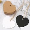 100pcs Handwritten Blessings Blank Cards Label Hand Gift Hanging Tag Happy Valentines Days