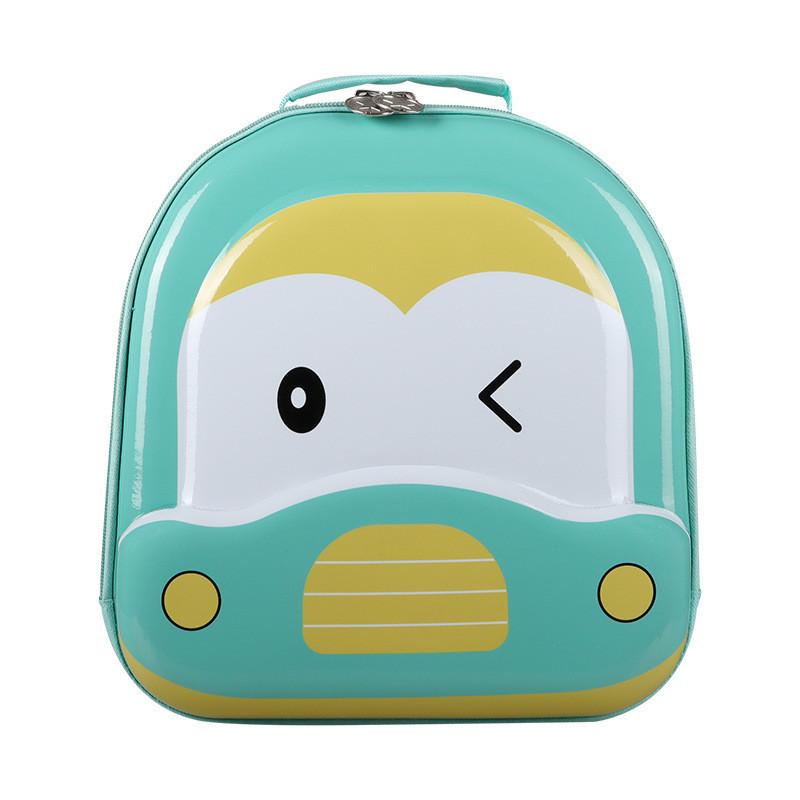Breathable Eva Car-themed Children's Backpack Unisex Cartoon Print School Bag